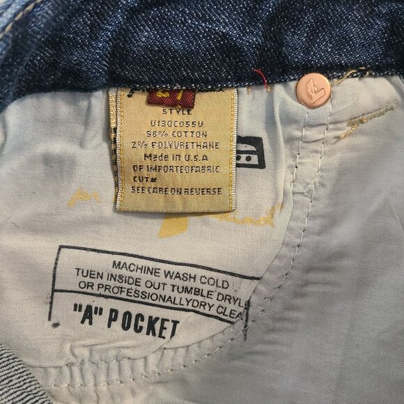 7 For All Mankind Embroidered Bootcut Ombre Jeans NEW 27 Blue Denim Wash - Picture 4 of 12